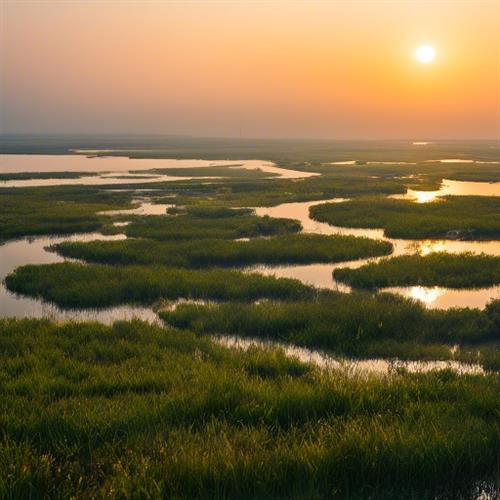 江西九江吴城镇，美誉为中国六大湿地之一，候鸟们的乐土