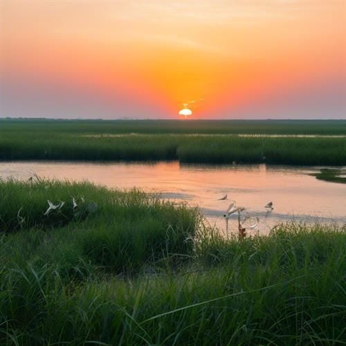 黄河口湿地生态旅游区：你不可错过的独特风景线，水生动植物和鸟类的天堂