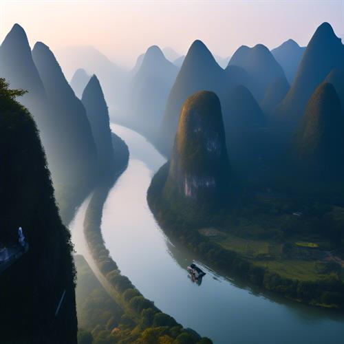 桂林必备游览地：相公山景区，观赏漓江第一弯的绝佳场所，风光如画，美德四溢